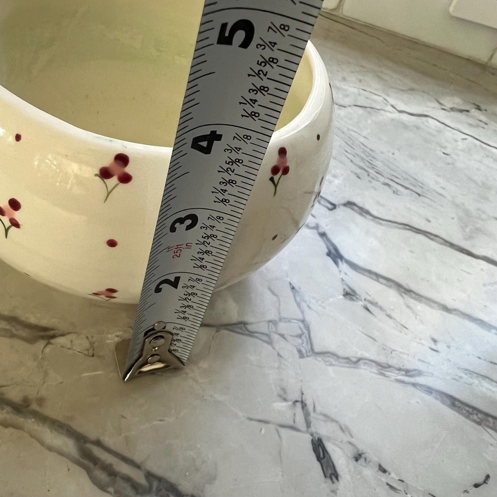 Sweet handpainted floral cache pot - Picture 5 of 6